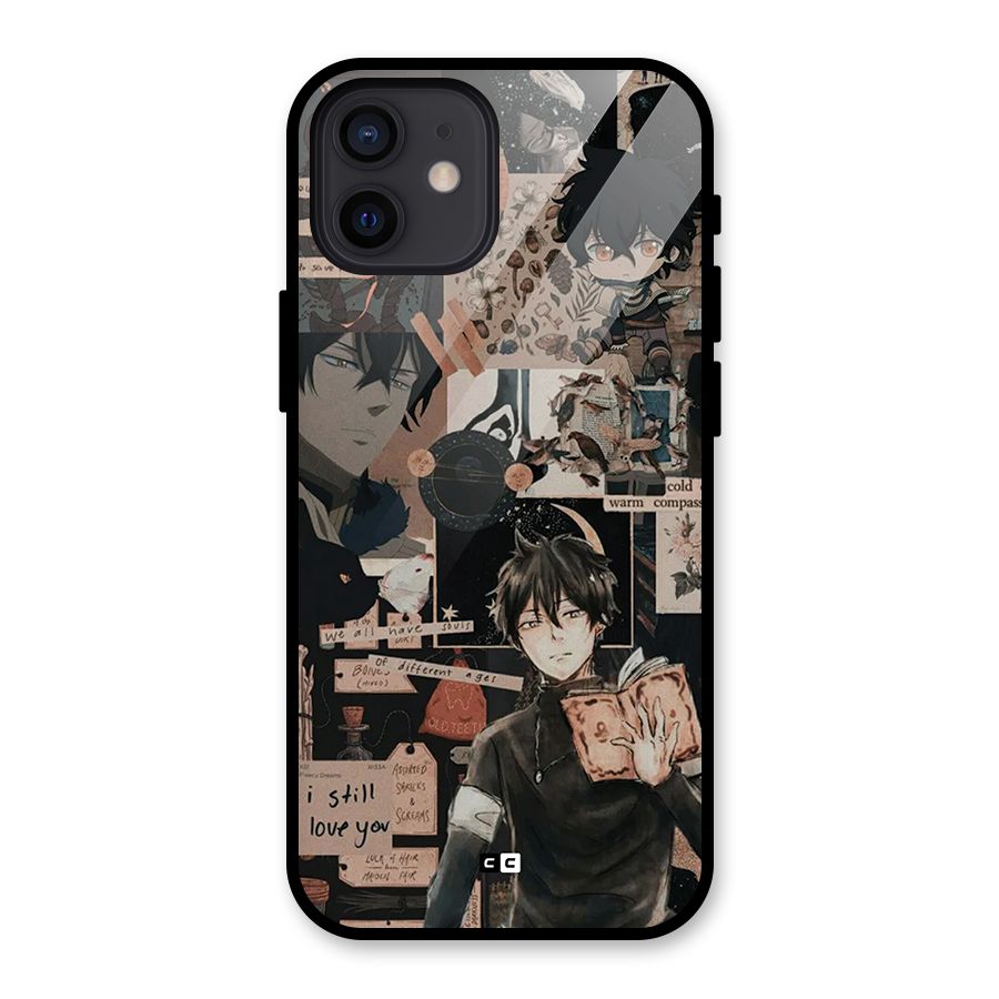 Yuno Collage Glass Back Case for iPhone 12
