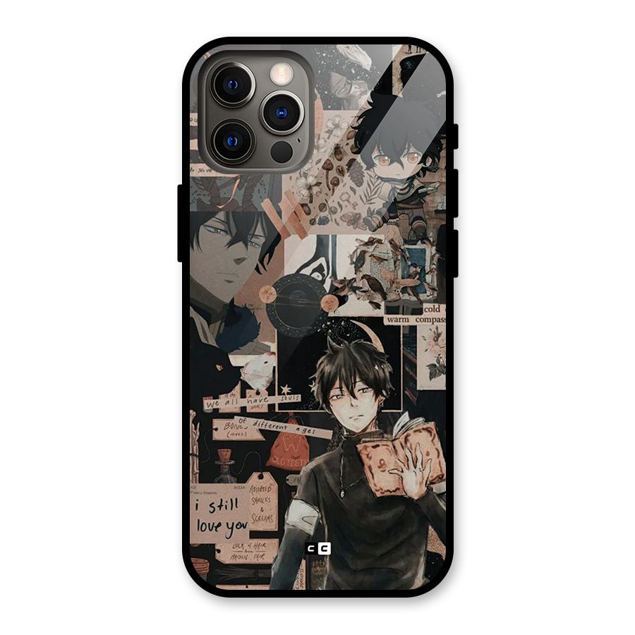 Yuno Collage Glass Back Case for iPhone 12 Pro