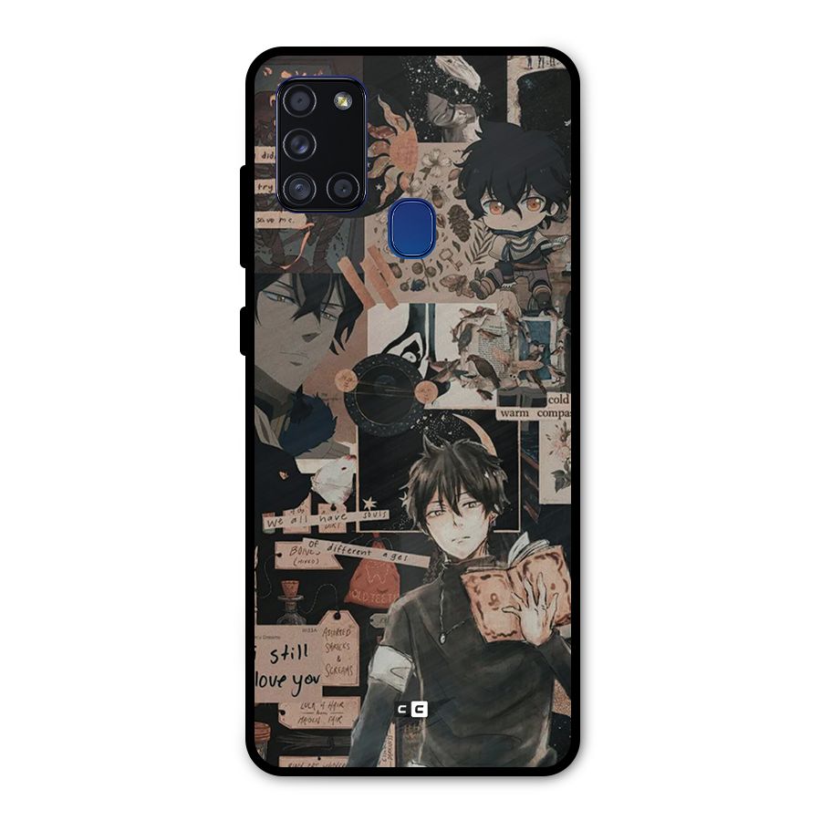 Yuno Collage Metal Back Case for Galaxy A21s