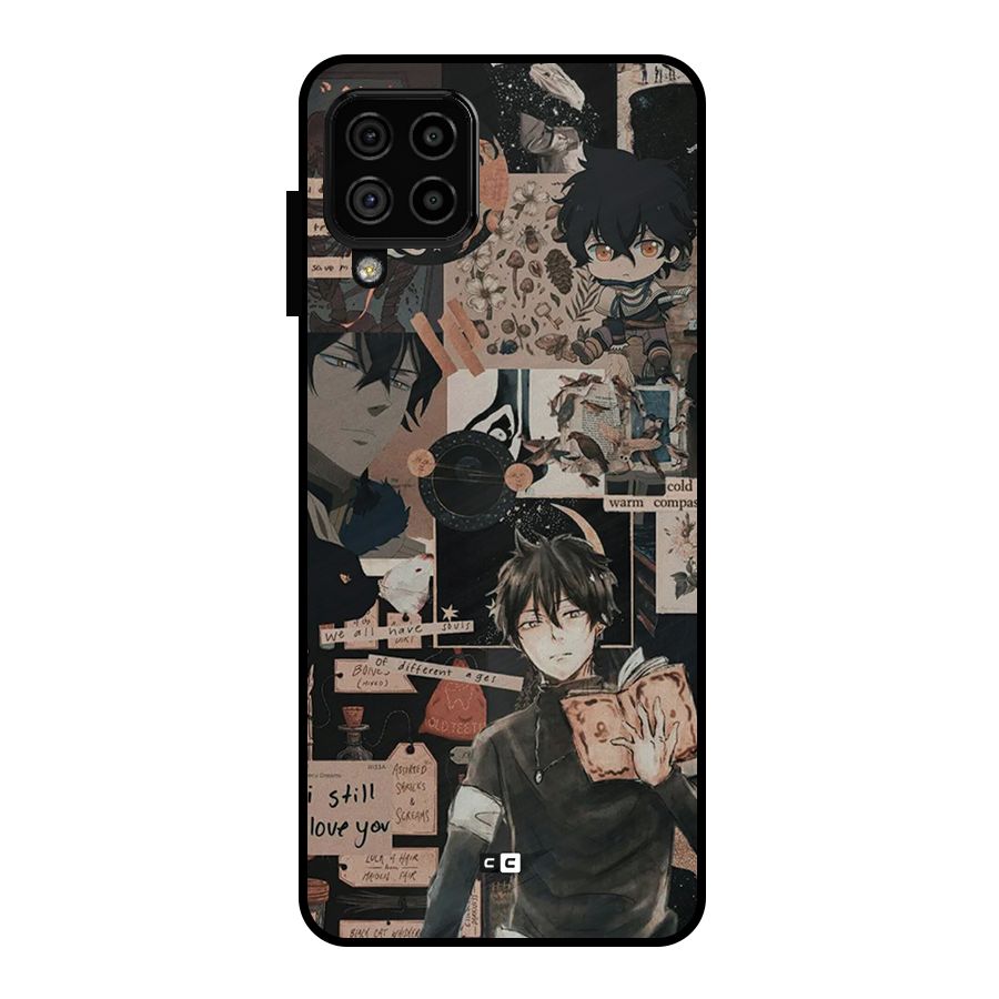 Yuno Collage Metal Back Case for Galaxy A22 4G