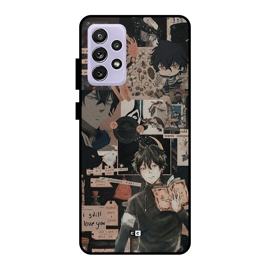 Yuno Collage Metal Back Case for Galaxy A72