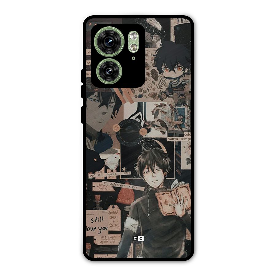 Yuno Collage Metal Back Case for Motorola Edge 40 5G