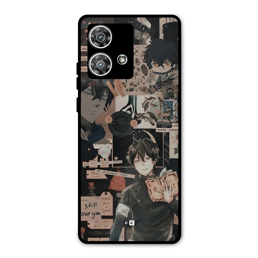 Yuno Collage Metal Back Case for Motorola Edge 40 Neo
