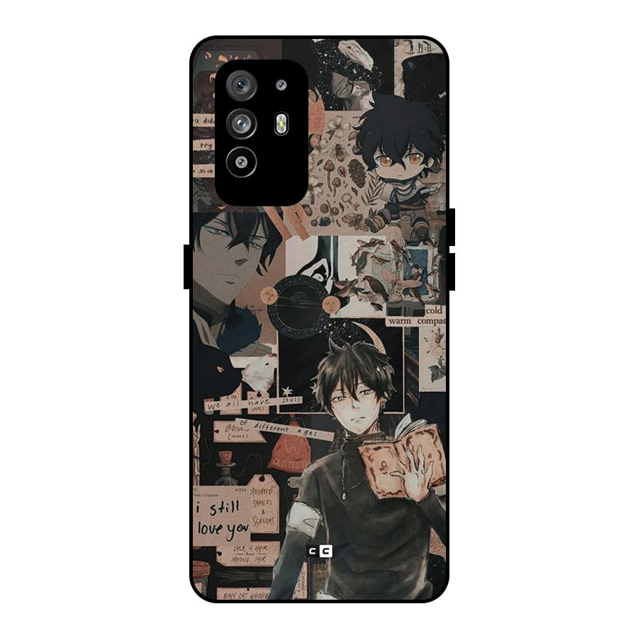 Yuno Collage Metal Back Case for Oppo F19 Pro Plus 5G