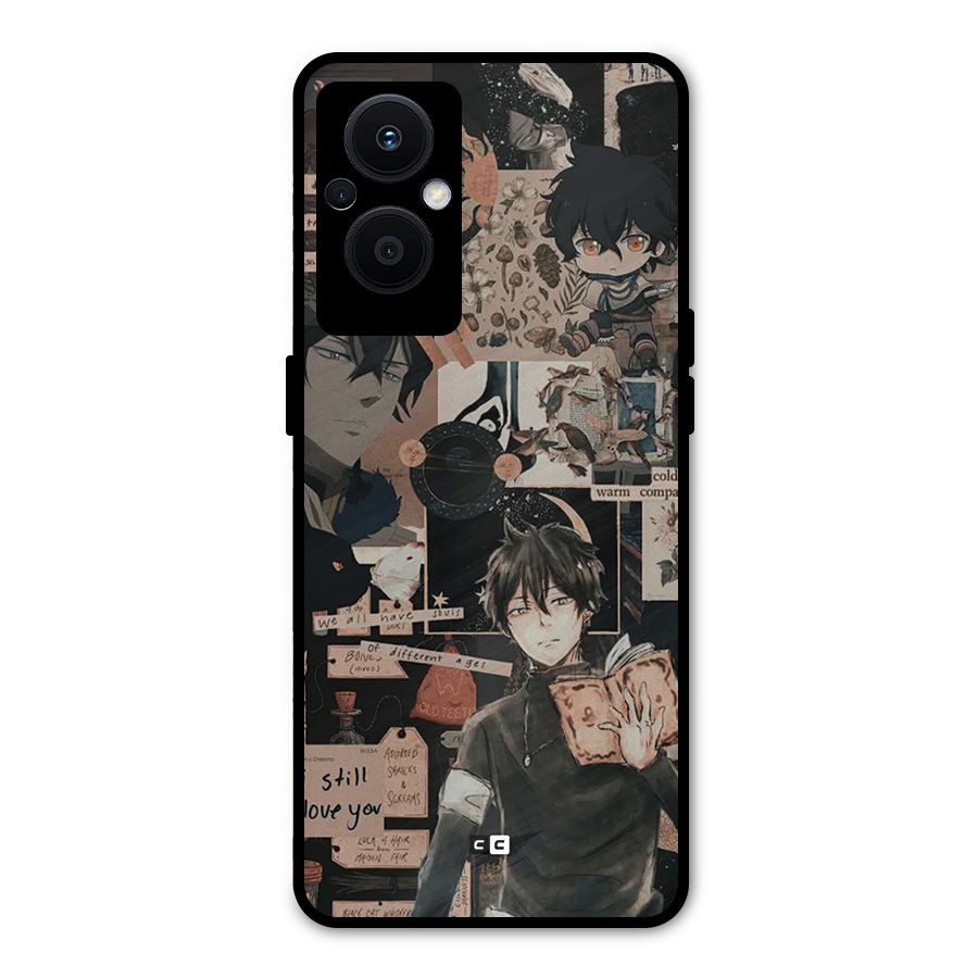 Yuno Collage Metal Back Case for Oppo F21 Pro 5G