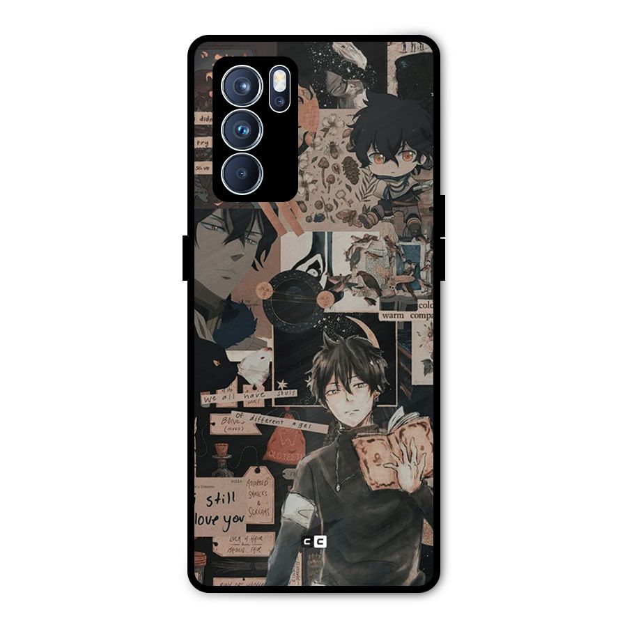 Yuno Collage Metal Back Case for Oppo Reno6 Pro 5G