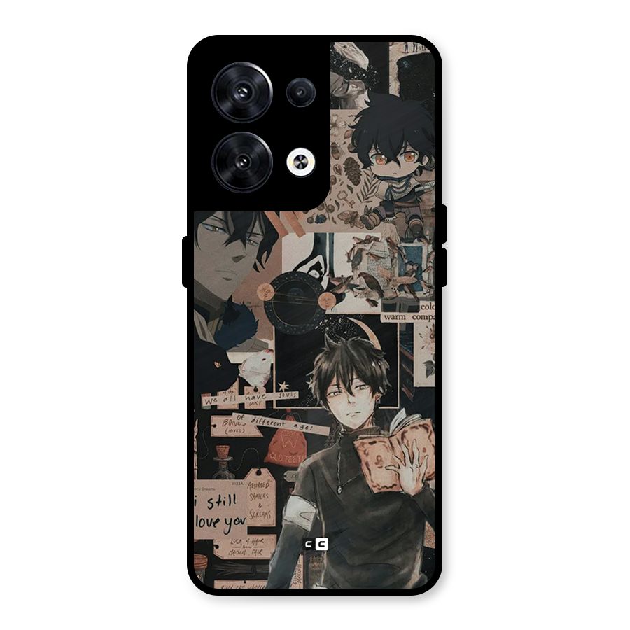 Yuno Collage Metal Back Case for Oppo Reno8 5G