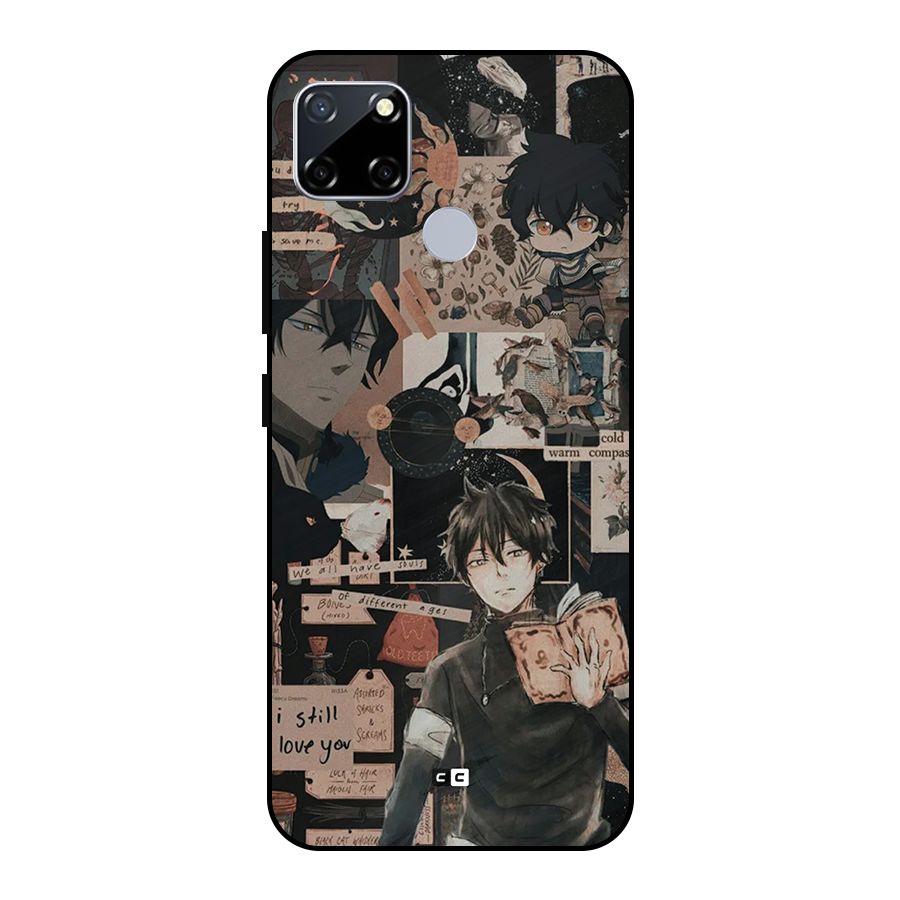 Yuno Collage Metal Back Case for Realme Narzo 30A