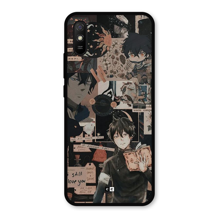 Yuno Collage Metal Back Case for Redmi 9i