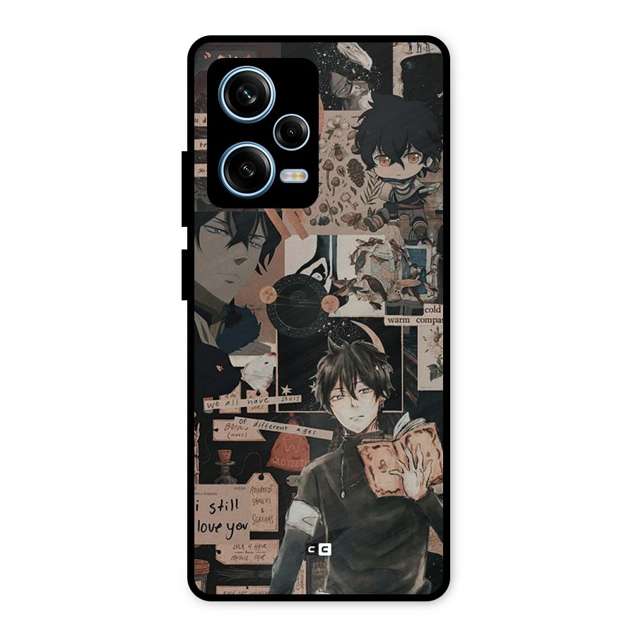Yuno Collage Metal Back Case for Redmi Note 12 Pro
