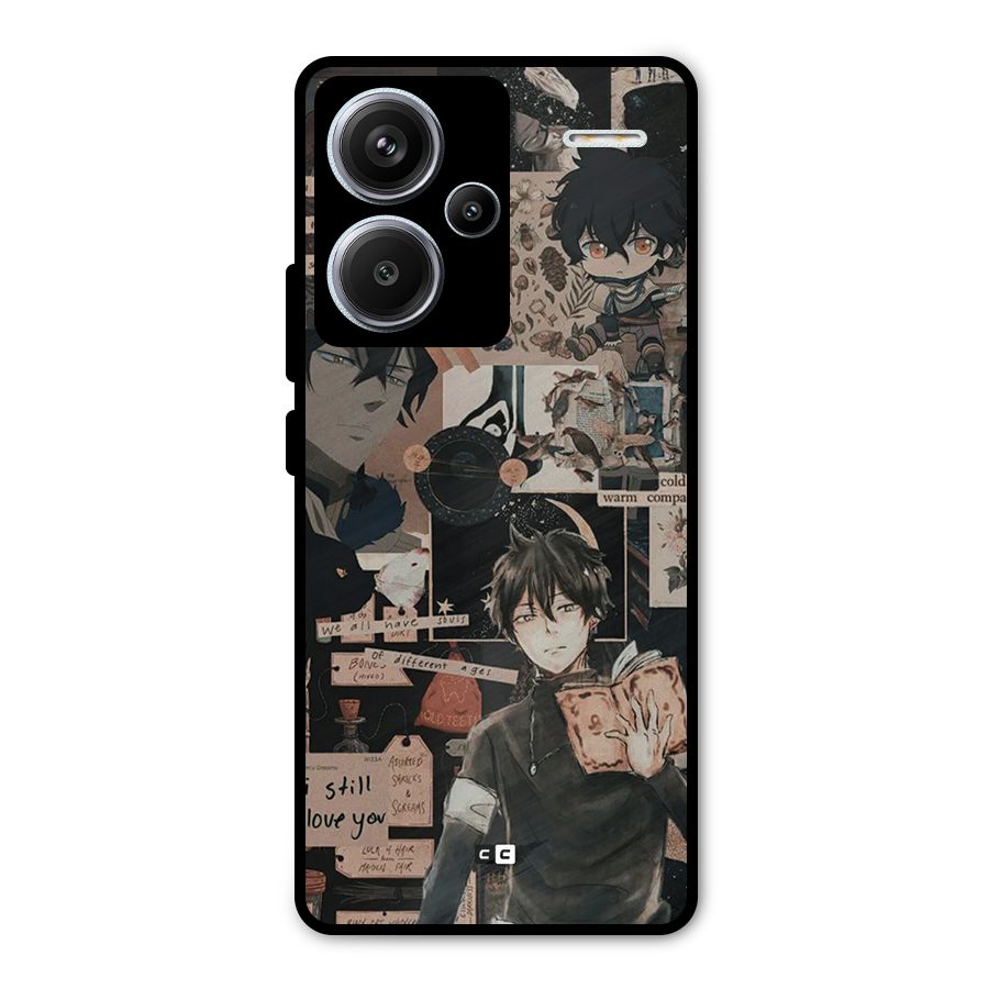 Yuno Collage Metal Back Case for Redmi Note 13 Pro Plus