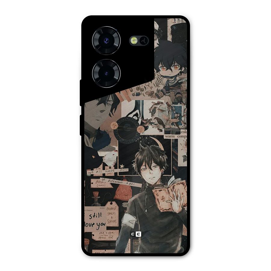 Yuno Collage Metal Back Case for Tecno Pova 5 Pro 5G