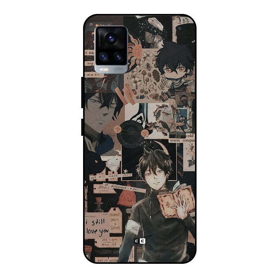 Yuno Collage Metal Back Case for Vivo V20 2021