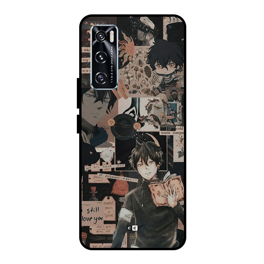 Yuno Collage Metal Back Case for Vivo V20 SE