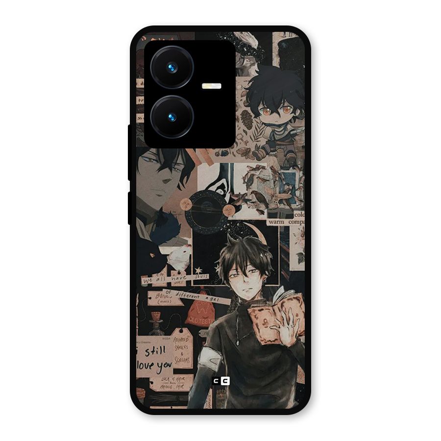 Yuno Collage Metal Back Case for Vivo Y22