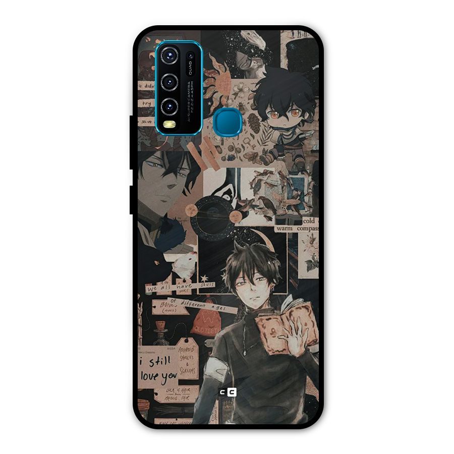 Yuno Collage Metal Back Case for Vivo Y30