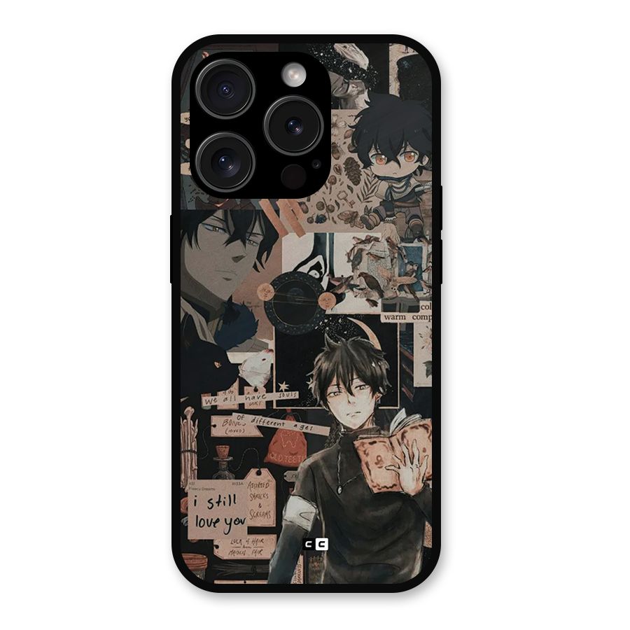 Yuno Collage Metal Back Case for iPhone 15 Pro