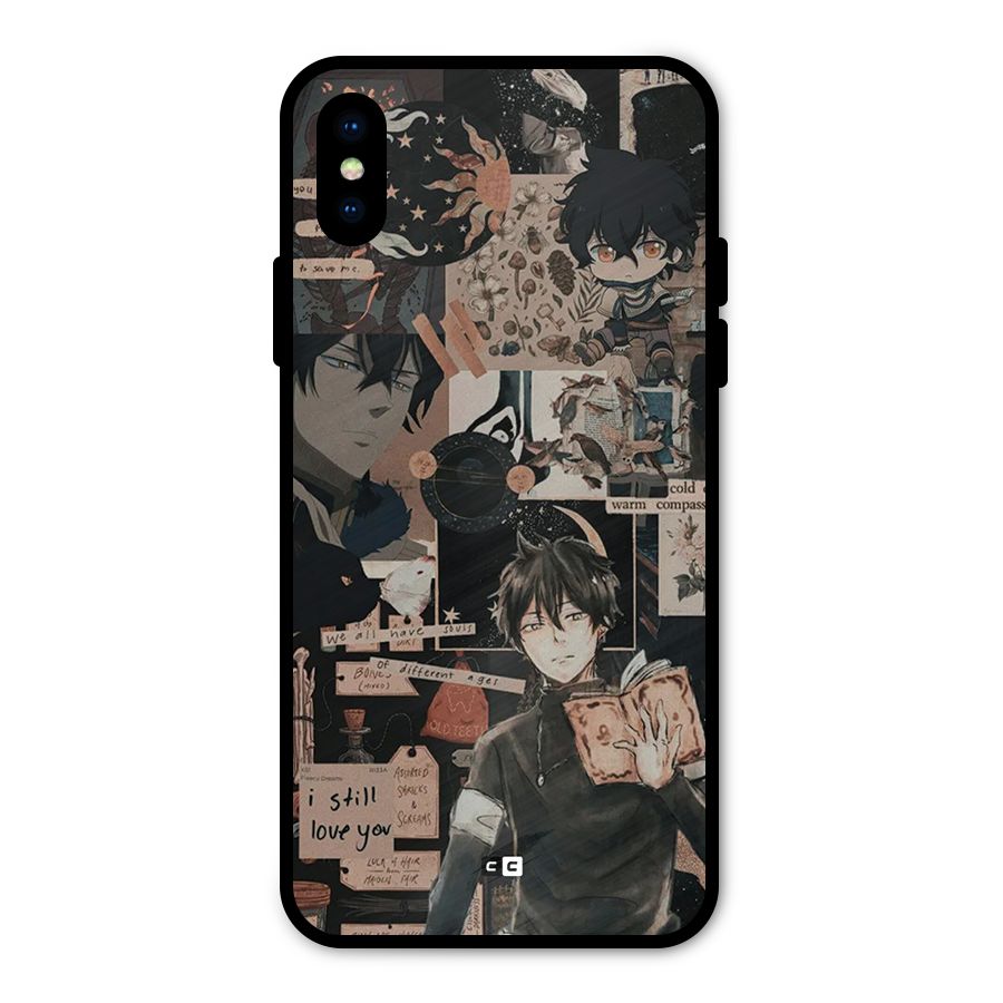 Yuno Collage Metal Back Case for iPhone XS