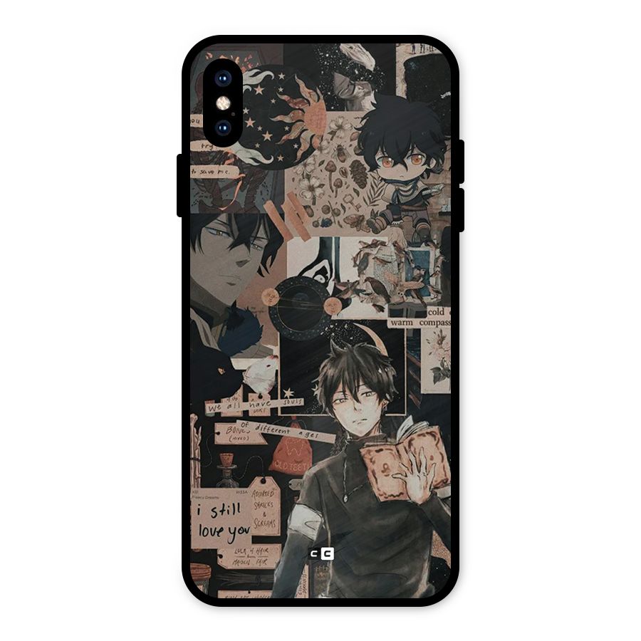 Yuno Collage Metal Back Case for iPhone XS Max