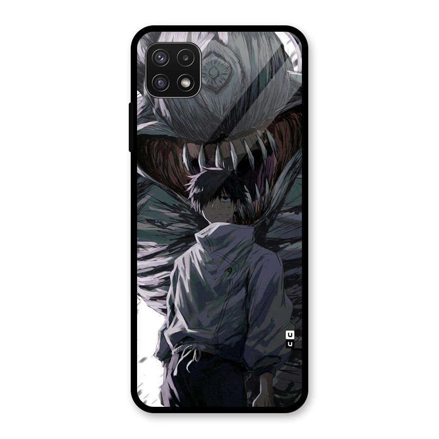 Yuta Strongest Curse User Glass Back Case for Galaxy A22 5G