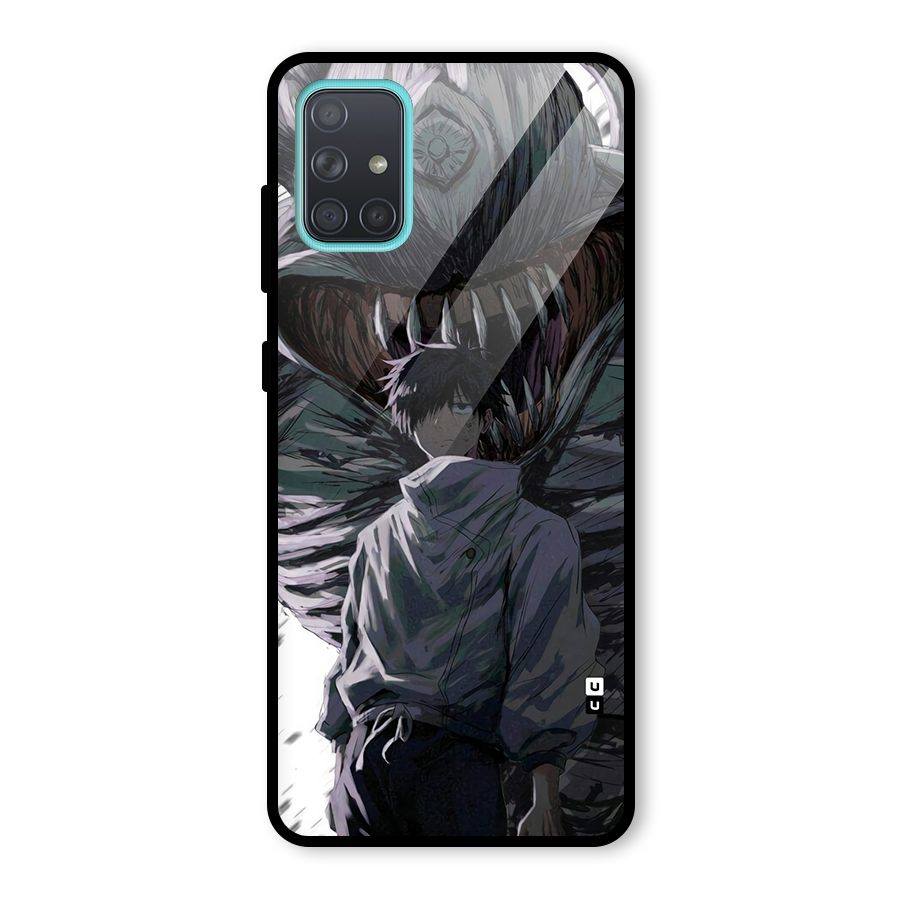 Yuta Strongest Curse User Glass Back Case for Galaxy A71