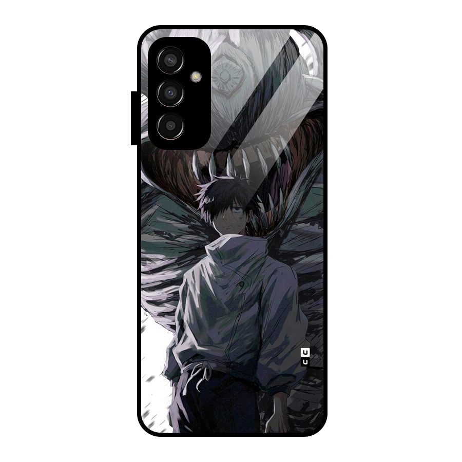 Yuta Strongest Curse User Glass Back Case for Galaxy F13