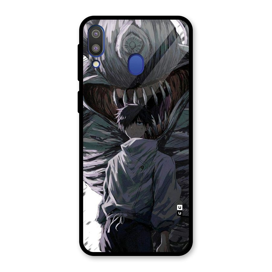 Yuta Strongest Curse User Glass Back Case for Galaxy M20