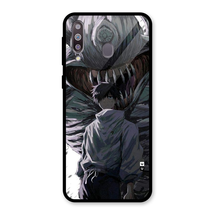 Yuta Strongest Curse User Glass Back Case for Galaxy M30