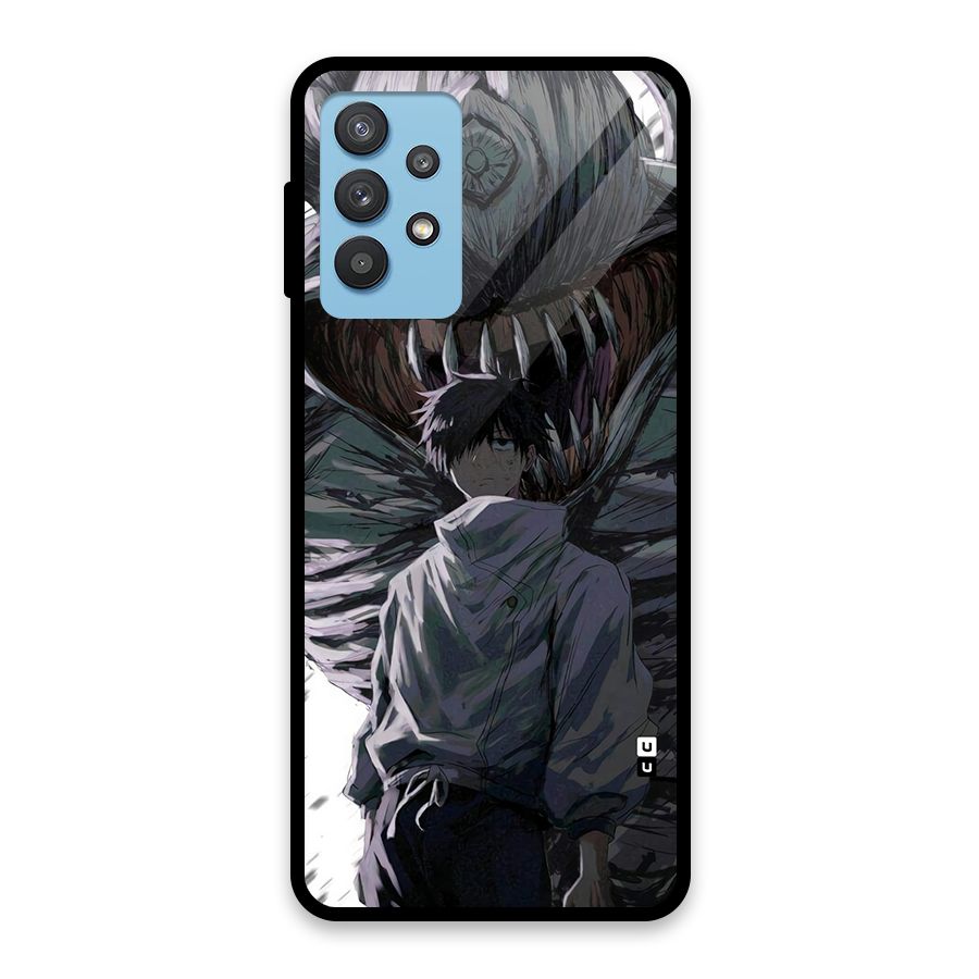 Yuta Strongest Curse User Glass Back Case for Galaxy M32 5G