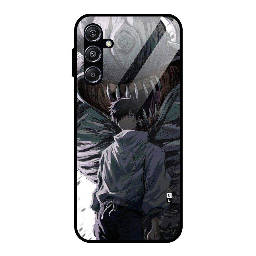 Yuta Strongest Curse User Glass Back Case for Galaxy M34 5G