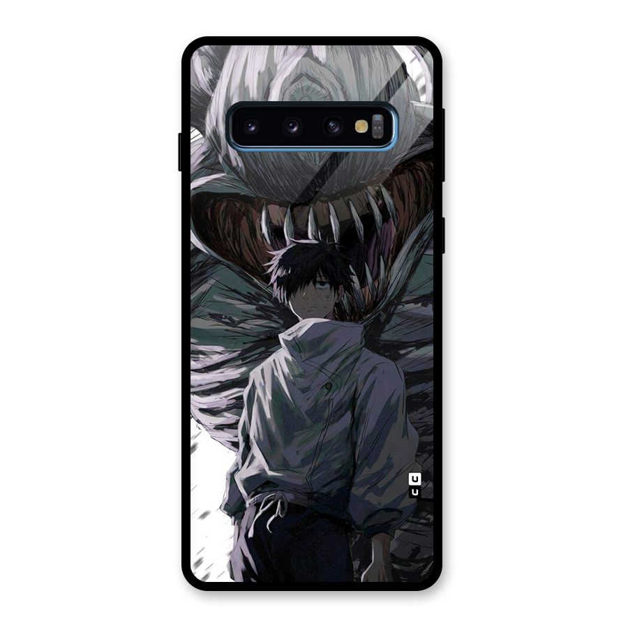 Yuta Strongest Curse User Glass Back Case for Galaxy S10