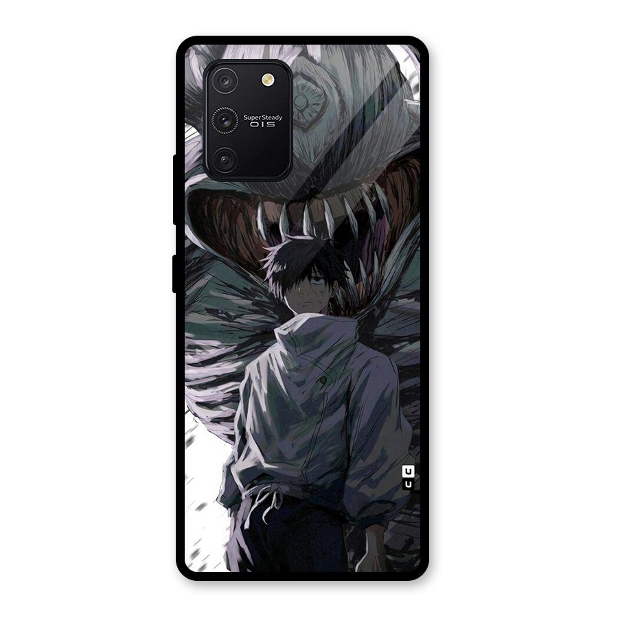 Yuta Strongest Curse User Glass Back Case for Galaxy S10 Lite