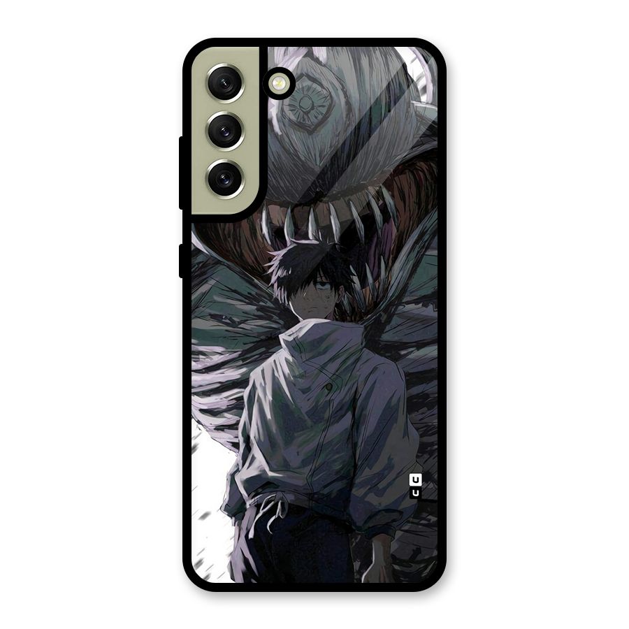 Yuta Strongest Curse User Glass Back Case for Galaxy S21 FE 5G