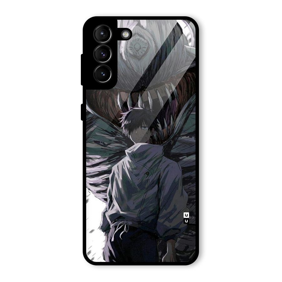 Yuta Strongest Curse User Glass Back Case for Galaxy S21 Plus