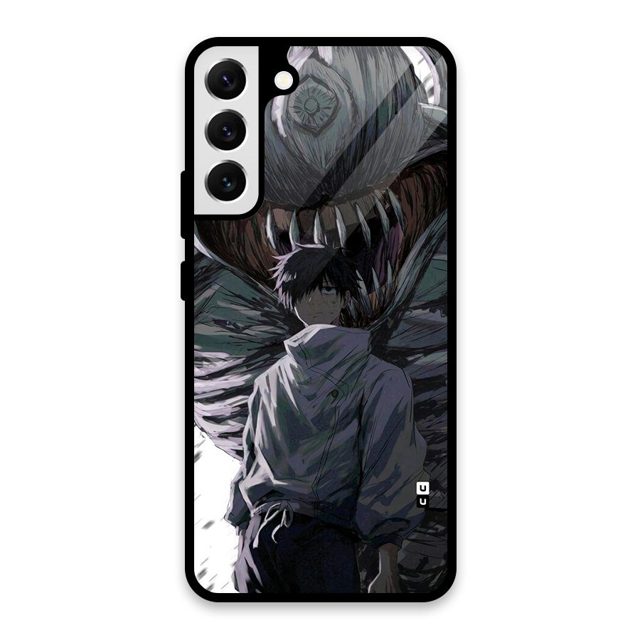 Yuta Strongest Curse User Glass Back Case for Galaxy S22 Plus 5G