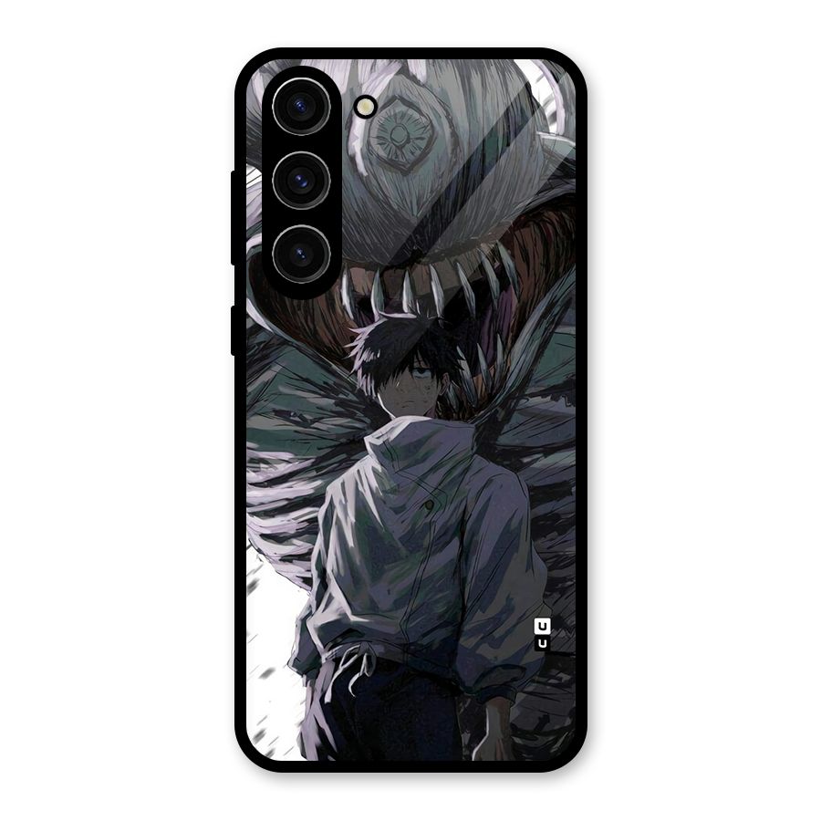 Yuta Strongest Curse User Glass Back Case for Galaxy S23 Plus