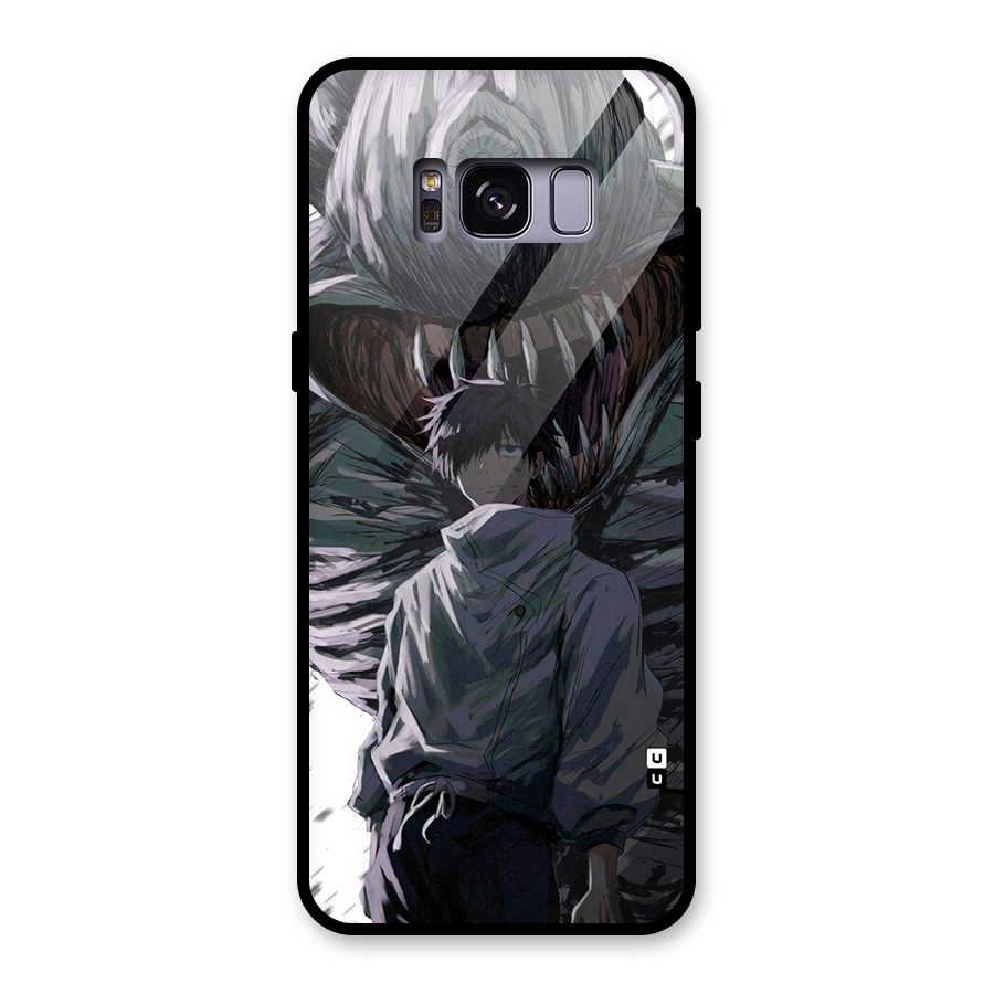 Yuta Strongest Curse User Glass Back Case for Galaxy S8