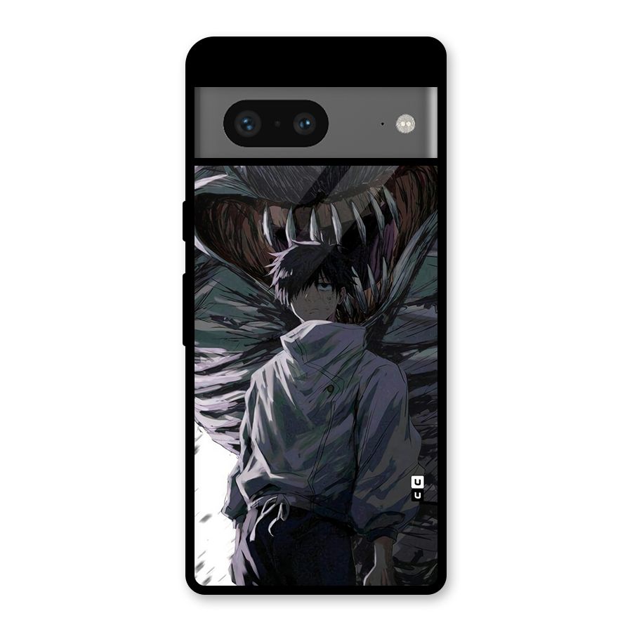 Yuta Strongest Curse User Glass Back Case for Google Pixel 7