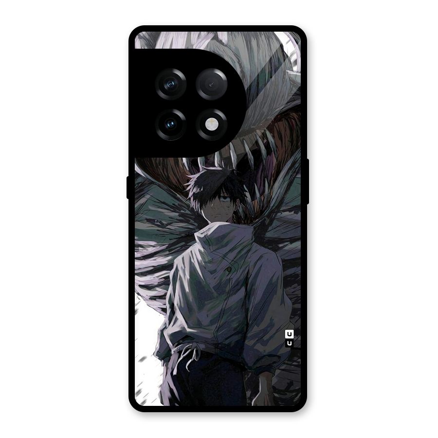 Yuta Strongest Curse User Glass Back Case for OnePlus 11R