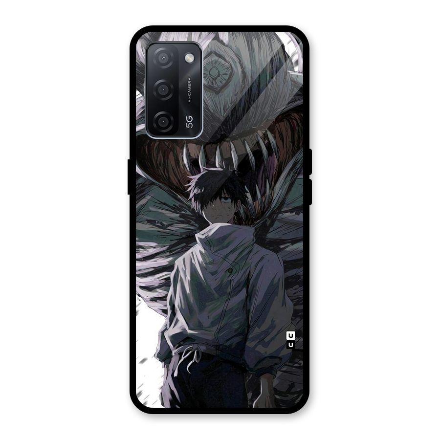 Yuta Strongest Curse User Glass Back Case for Oppo A53s 5G