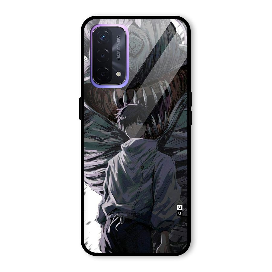 Yuta Strongest Curse User Glass Back Case for Oppo A74 5G