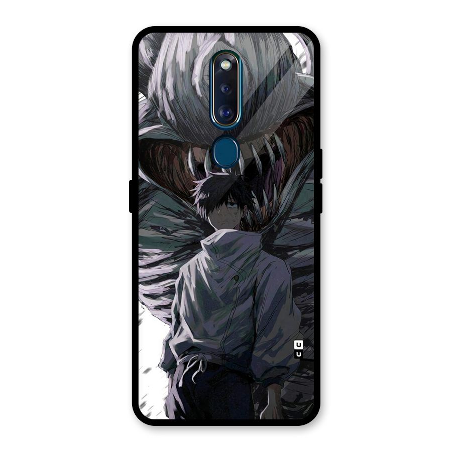 Yuta Strongest Curse User Glass Back Case for Oppo F11 Pro