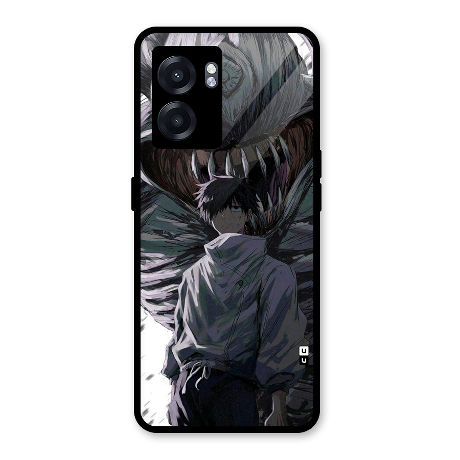Yuta Strongest Curse User Glass Back Case for Oppo K10 (5G)