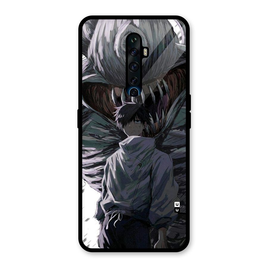 Yuta Strongest Curse User Glass Back Case for Oppo Reno2 Z