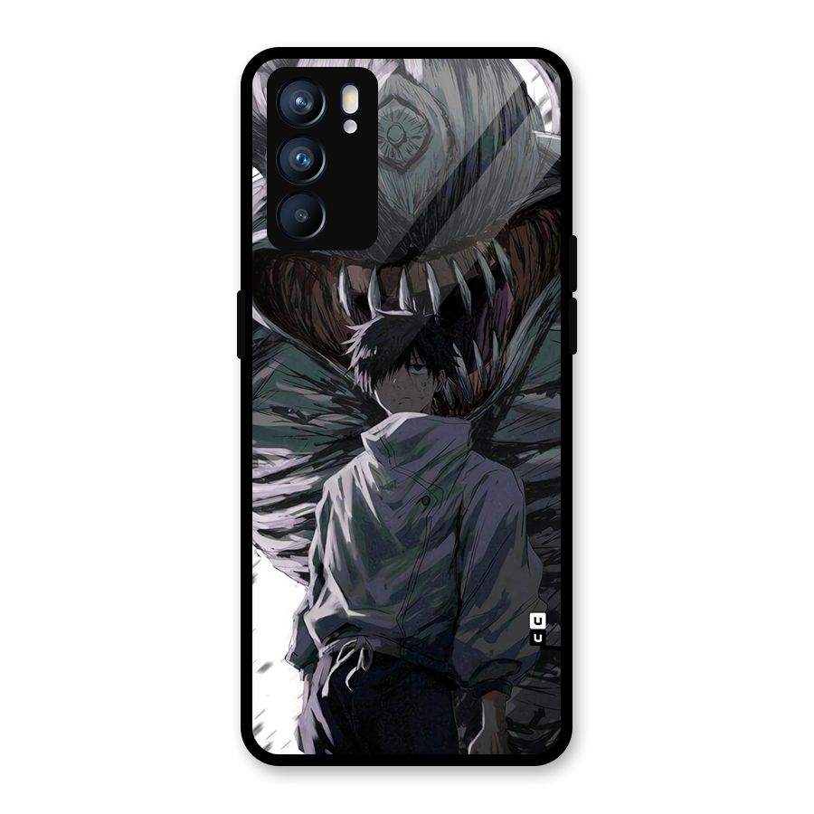 Yuta Strongest Curse User Glass Back Case for Oppo Reno6 5G