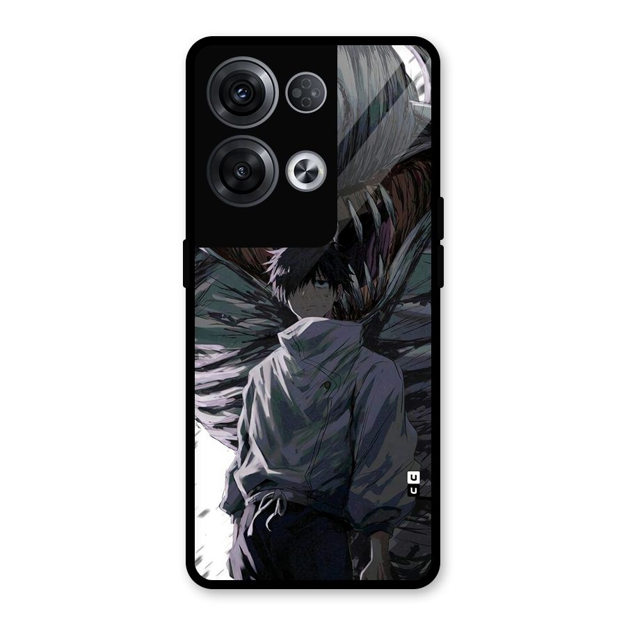 Yuta Strongest Curse User Glass Back Case for Oppo Reno8 Pro 5G