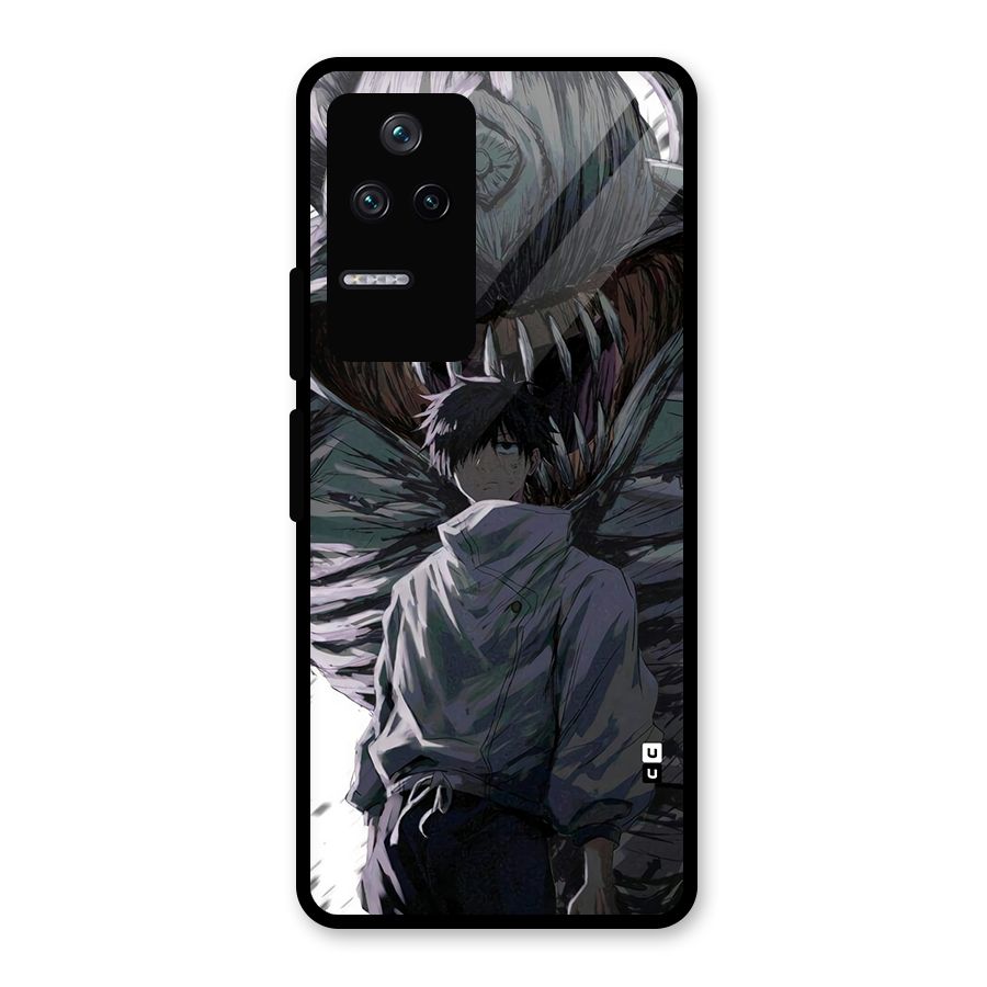 Yuta Strongest Curse User Glass Back Case for Poco F4 5G