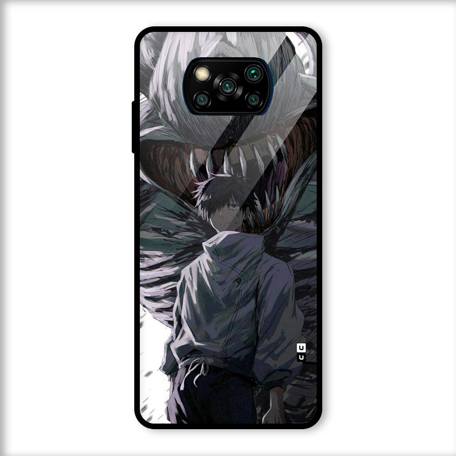 Yuta Strongest Curse User Glass Back Case for Poco X3