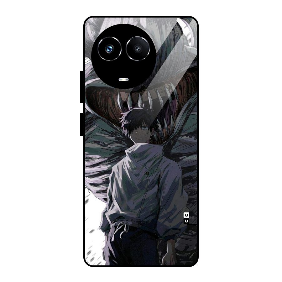 Yuta Strongest Curse User Glass Back Case for Realme 11X