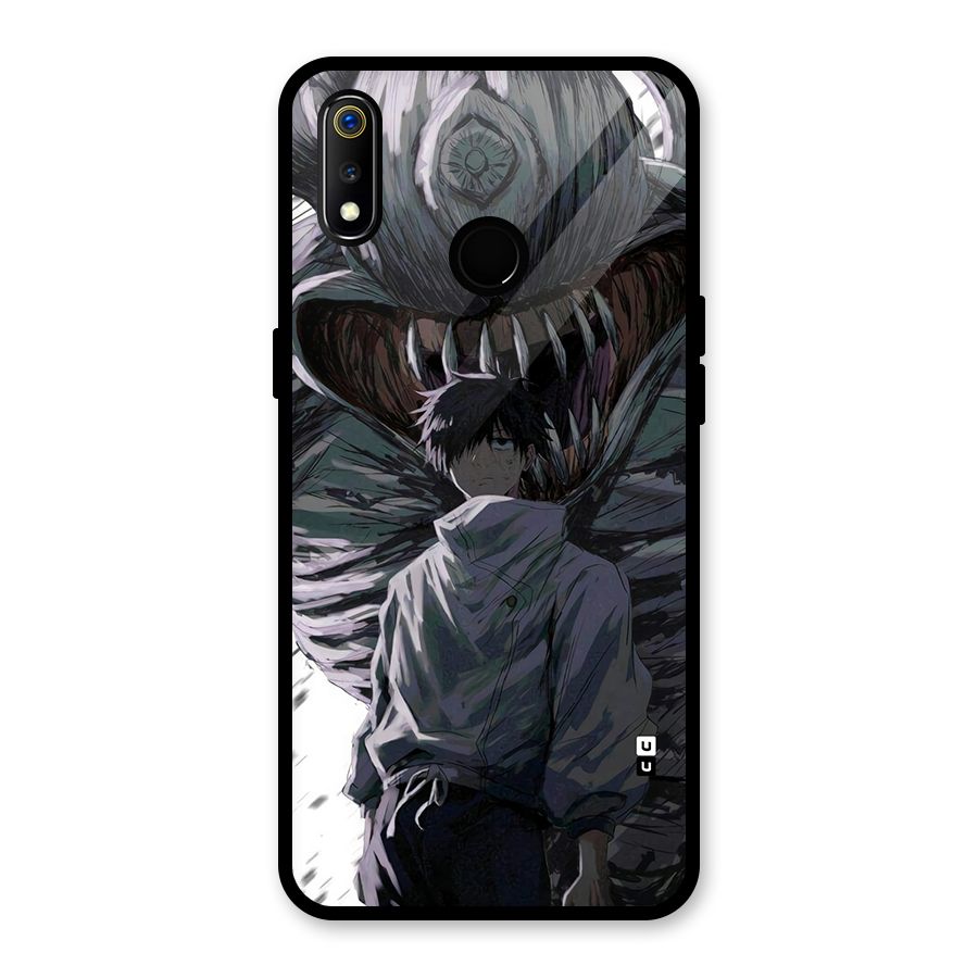 Yuta Strongest Curse User Glass Back Case for Realme 3i